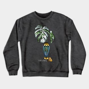 Vintage Monstera Albo Crewneck Sweatshirt